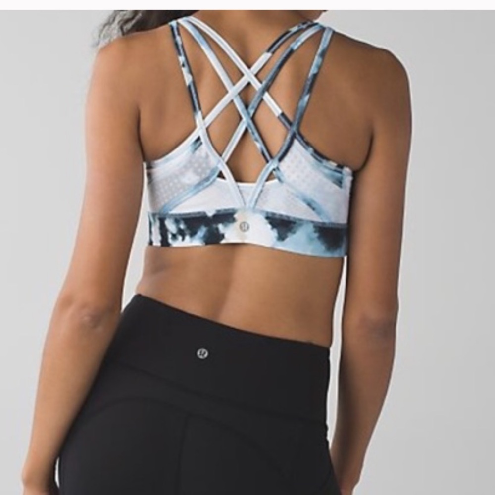 lululemon athletica Blue and Black Sports Bra